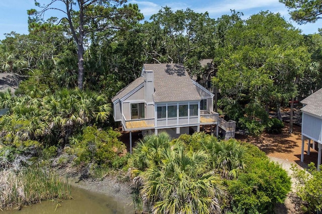 811 Treeloft Trce, Seabrook Island, SC 29455 - aerial view of property and surrounding area featuring a tree filled landscape