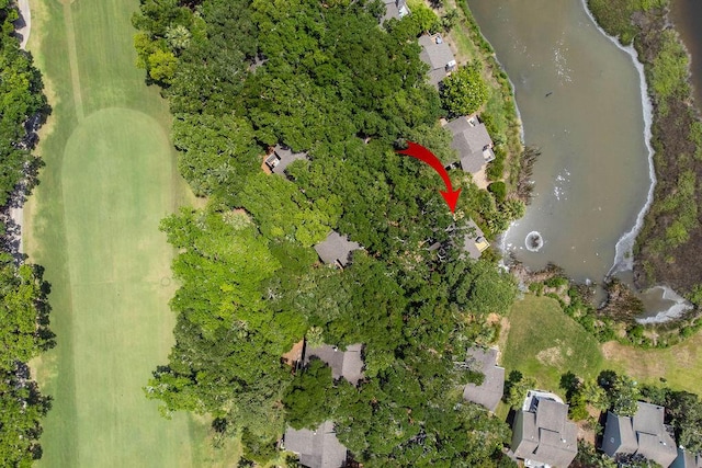 811 Treeloft Trce, Seabrook Island, SC 29455 - aerial view of property and surrounding area with a large body of water and a local golf course