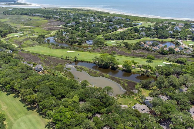 811 Treeloft Trce, Seabrook Island, SC 29455 - aerial overview of property's location featuring a large body of water and a golf club