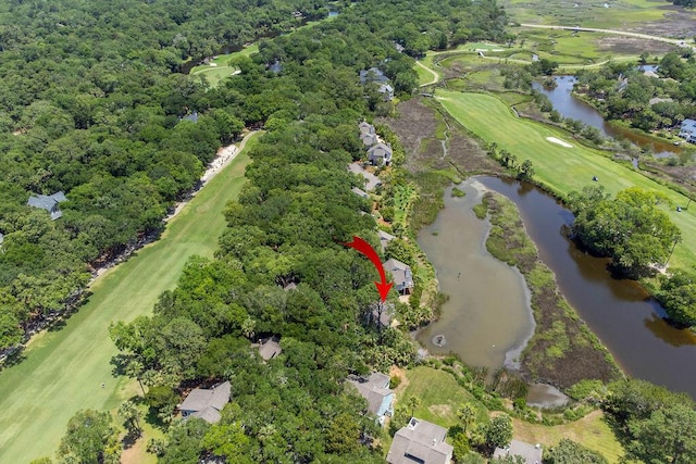 811 Treeloft Trce, Seabrook Island, SC 29455 - aerial view of property's location with a large body of water and a golf club