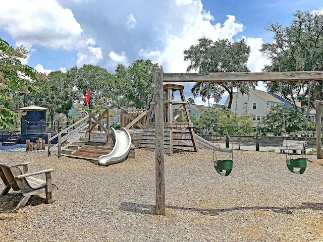 view of play area