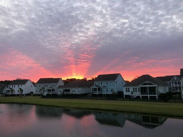 property view of water with a residential view