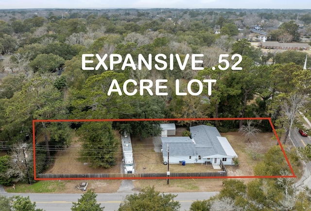 907 Pauline Ave, Charleston, SC 29412 - aerial view of property's location with property parcel outlined and a forest