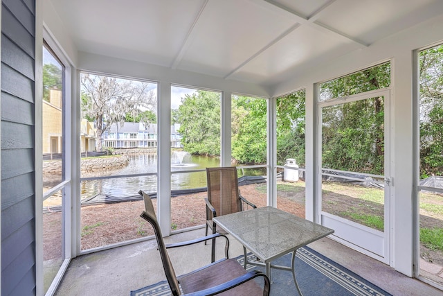 851 Sandlake Dr Unit D, Mount Pleasant, SC 29464 - sunroom / solarium with a water view