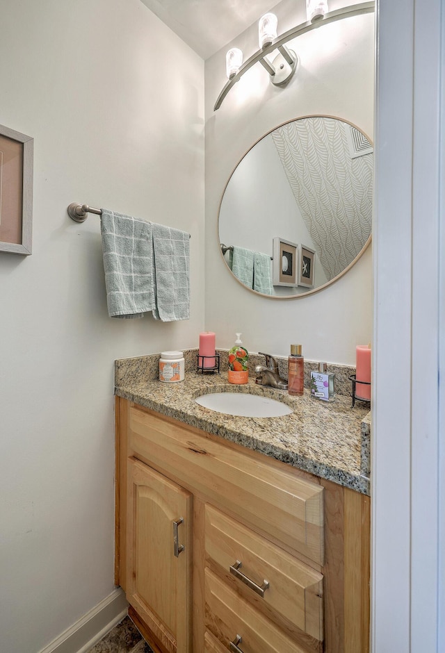 851 Sandlake Dr Unit D, Mount Pleasant, SC 29464 - bathroom with vanity and baseboards