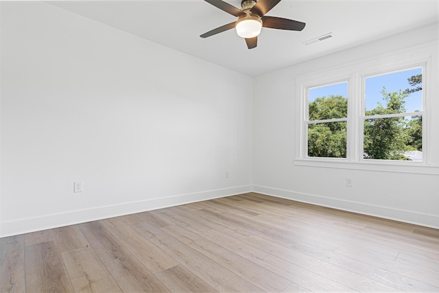 2020 Piper Dr, Charleston, SC 29407 - unfurnished room with light wood-style floors and ceiling fan