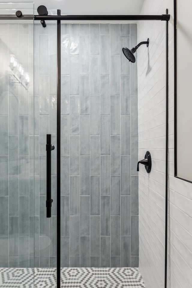 bathroom with walk in shower