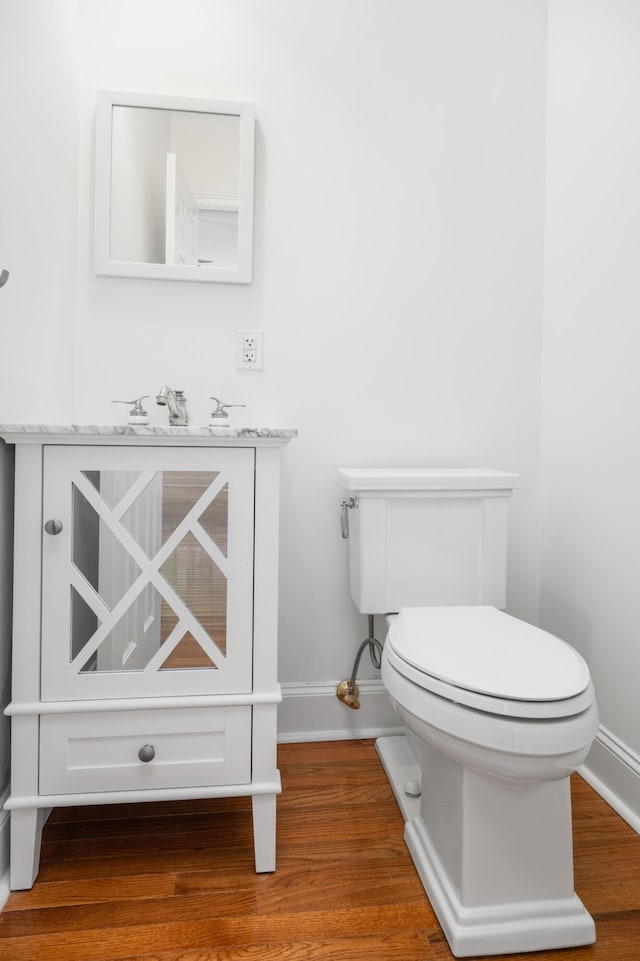 861 Center Park St, Charleston, SC 29492 - half bath featuring baseboards, toilet, and wood finished floors