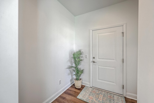 175 Darby Meadow Ln, Ridgeville, SC 29472 - doorway to outside featuring baseboards and wood finished floors