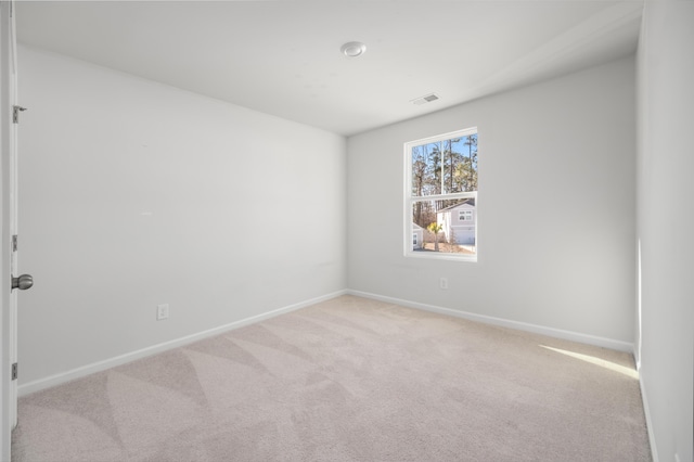 view of carpeted empty room