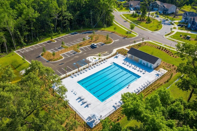 birds eye view of property