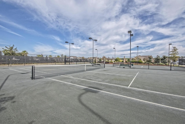 view of tennis court