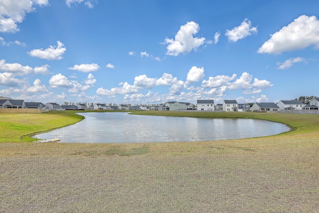 water view featuring a residential view