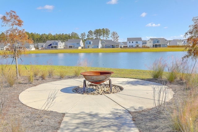 water view featuring a residential view