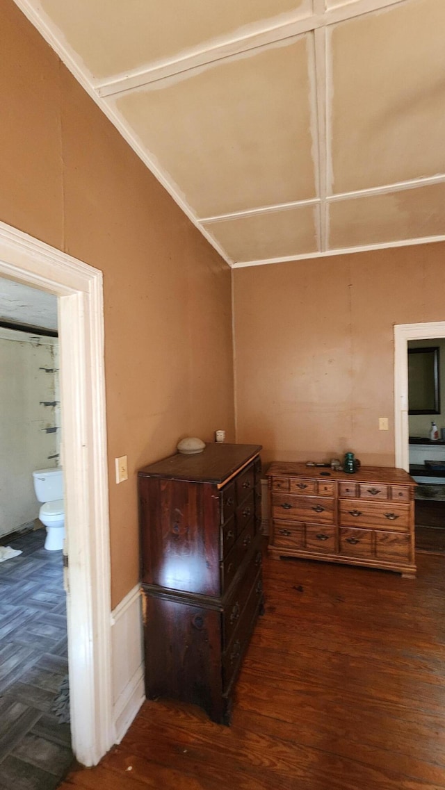 interior space featuring dark wood finished floors