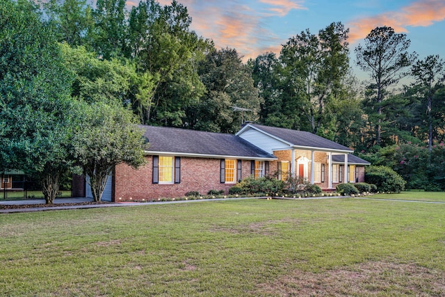 598 Maple Branch Rd, Reevesville, SC 29471 - ranch-style home with brick siding and a yard