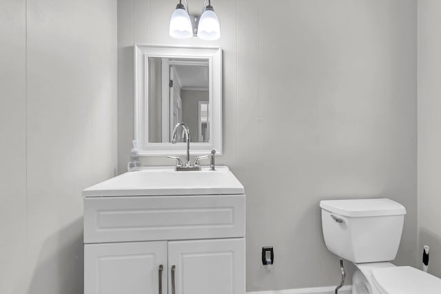 598 Maple Branch Rd, Reevesville, SC 29471 - bathroom with toilet and vanity