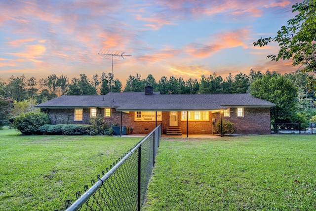 598 Maple Branch Rd, Reevesville, SC 29471 - ranch-style home featuring brick siding and a chimney