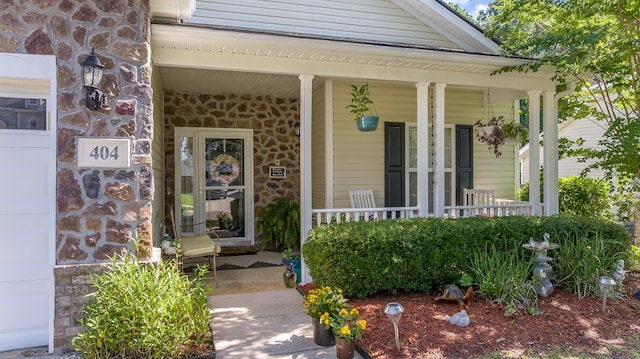 404 Norwood Ct, Moncks Corner, SC 29461 - entrance to property featuring stone siding and covered porch