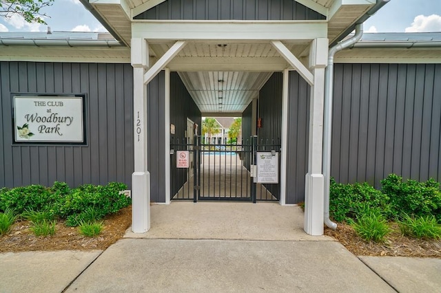 1250 Hammrick Ln, Johns Island, SC 29455 - view of exterior entry with a gate
