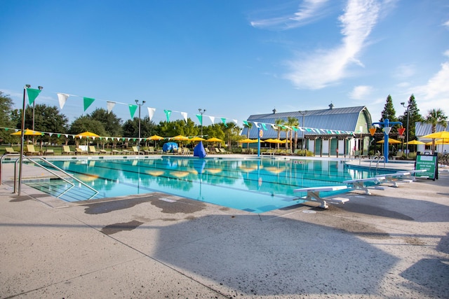 view of pool