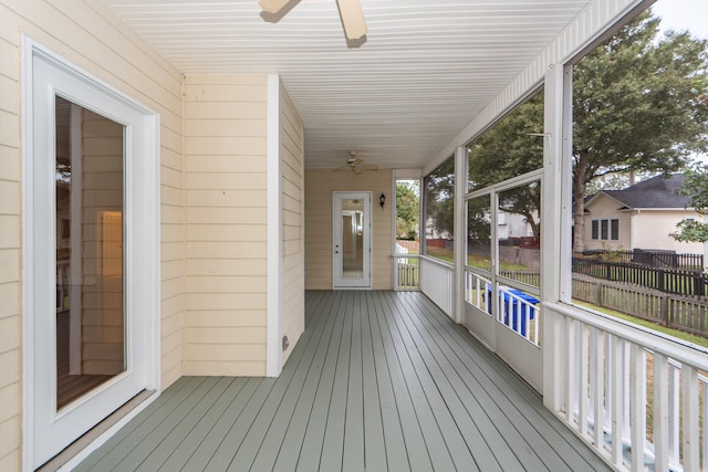 view of sunroom / solarium