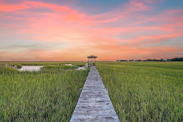 view of dock