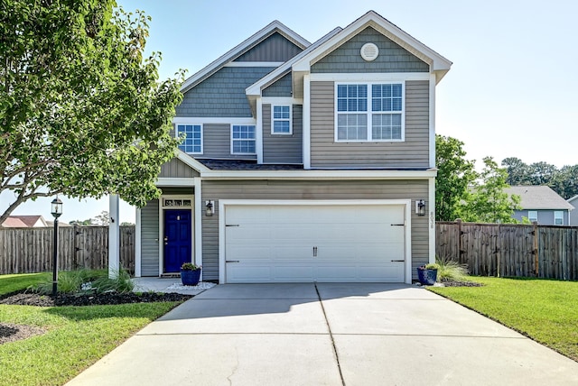 8038 Regency Elm Dr, North Charleston, SC 29406 - view of front facade with an attached garage, driveway, and board and batten siding