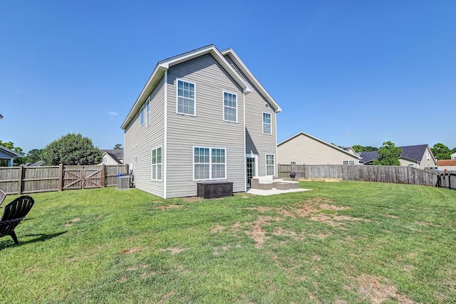8038 Regency Elm Dr, North Charleston, SC 29406 - rear view of property with a patio area, central air condition unit, and outdoor lounge area