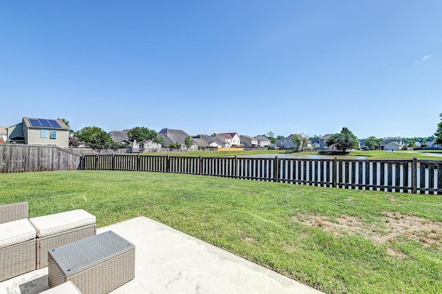 8038 Regency Elm Dr, North Charleston, SC 29406 - view of yard featuring a residential view, a water view, and a patio