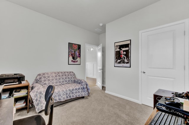 interior space featuring carpet floors