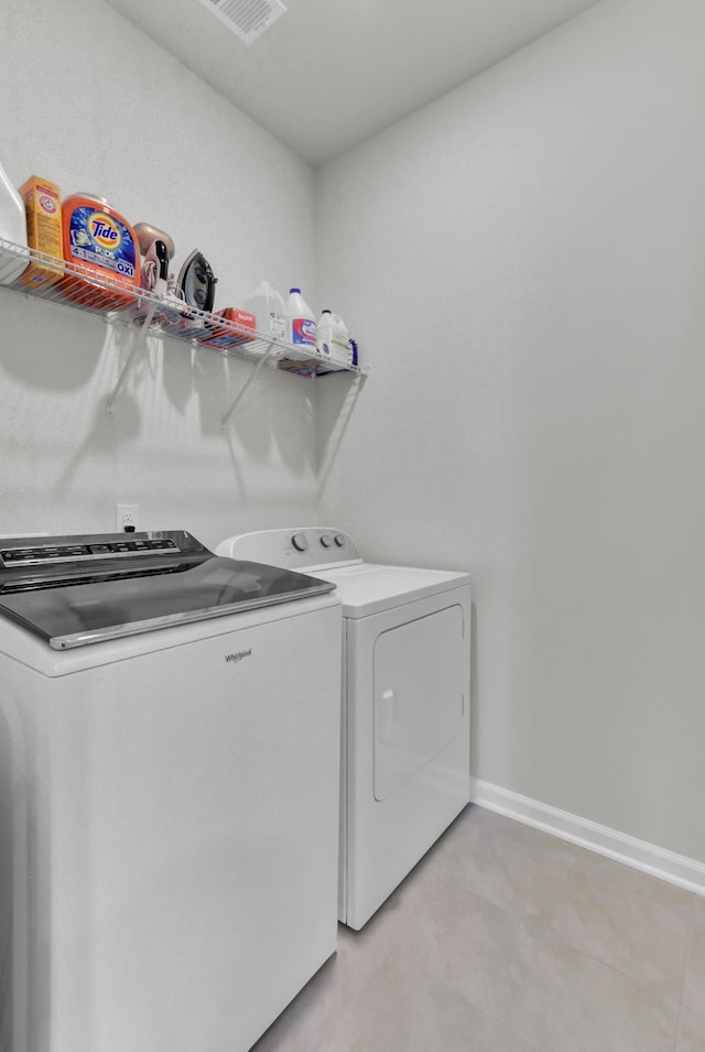 laundry room featuring washing machine and clothes dryer