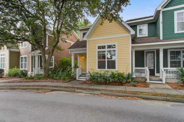 5134 E Liberty Park Cir N, Charleston, SC 29405 - view of front facade with covered porch and a shingled roof