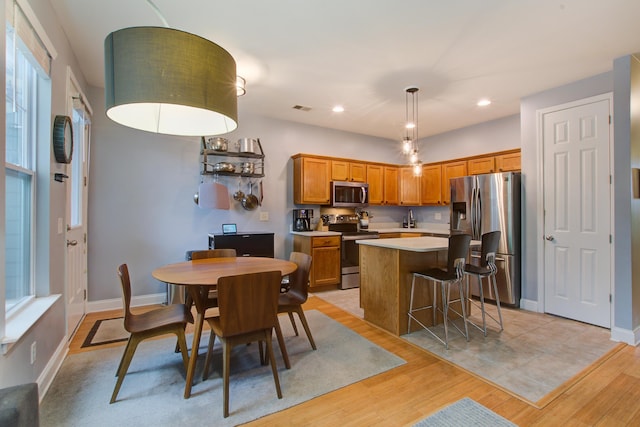 5134 E Liberty Park Cir N, Charleston, SC 29405 - dining area featuring light wood-style floors and recessed lighting