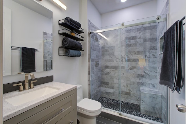 5134 E Liberty Park Cir N, Charleston, SC 29405 - bathroom featuring vanity and a stall shower