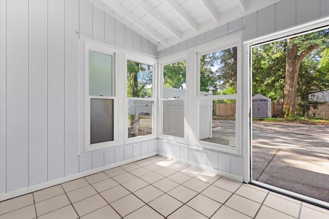 1383 Camp Rd Unit C, Charleston, SC 29412 - unfurnished sunroom with tile patterned flooring