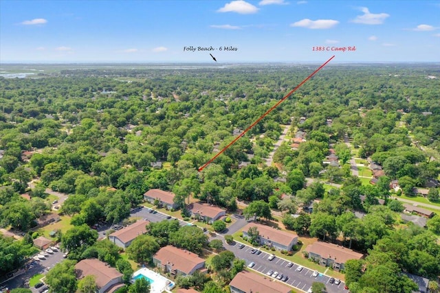 1383 Camp Rd Unit C, Charleston, SC 29412 - drone / aerial view of a forest