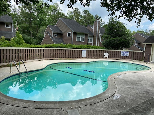 view of pool with a patio area