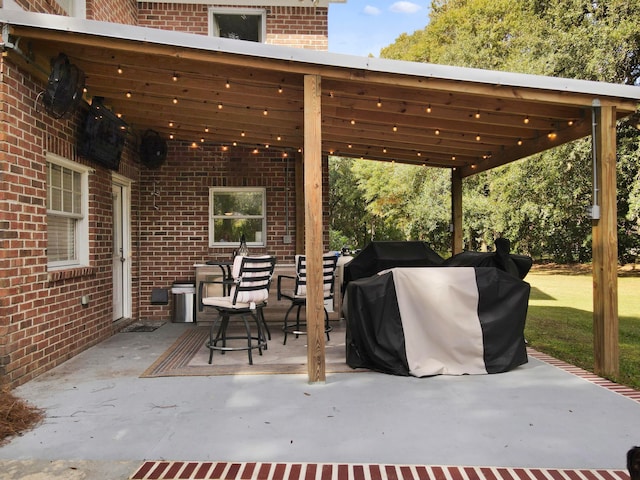 view of patio / terrace with grilling area