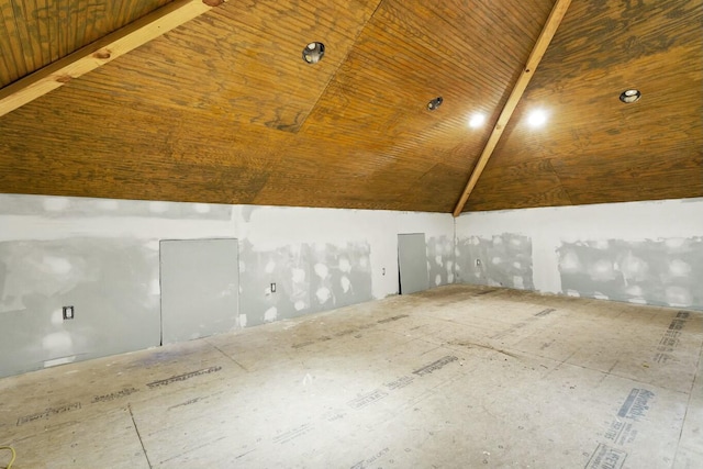 818 Club Cottage Ct, Edisto Beach, SC 29438 - additional living space featuring vaulted ceiling and wooden ceiling
