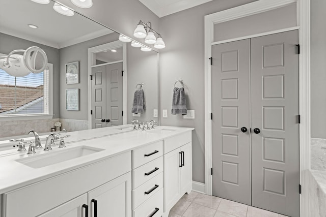 4019 Cascades Thrust, Summerville, SC 29483 - bathroom with a sink, double vanity, a closet, and recessed lighting