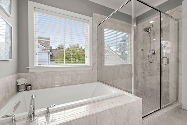 4019 Cascades Thrust, Summerville, SC 29483 - bathroom with a shower stall and a garden tub