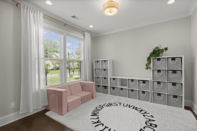 4019 Cascades Thrust, Summerville, SC 29483 - rec room with baseboards, visible vents, recessed lighting, and wood finished floors