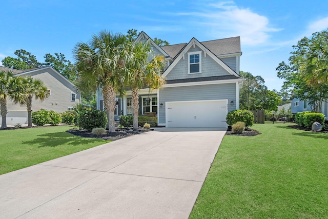 4019 Cascades Thrust, Summerville, SC 29483 - view of front facade with concrete driveway and a front yard