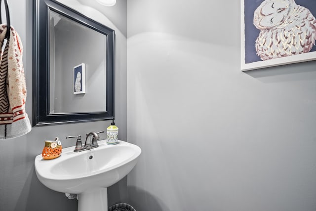 bathroom with a sink