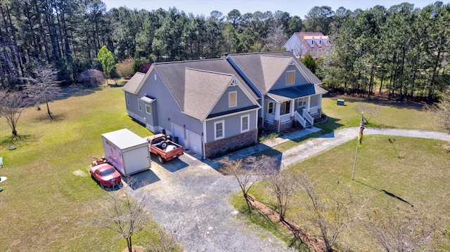 drone / aerial view