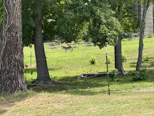 exterior space with a rural view