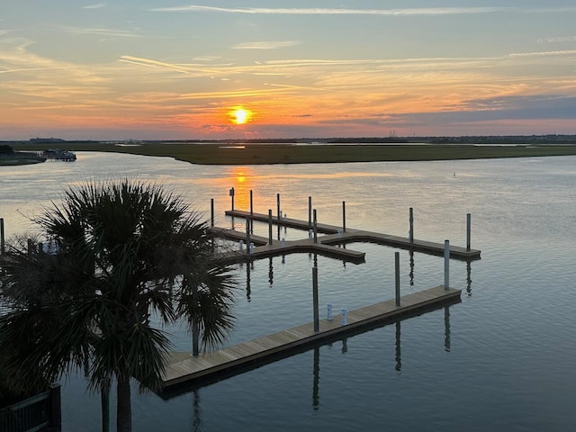 101 Palm Blvd Unit B3, Isle Of Palms, SC 29451 - dock area featuring a water view