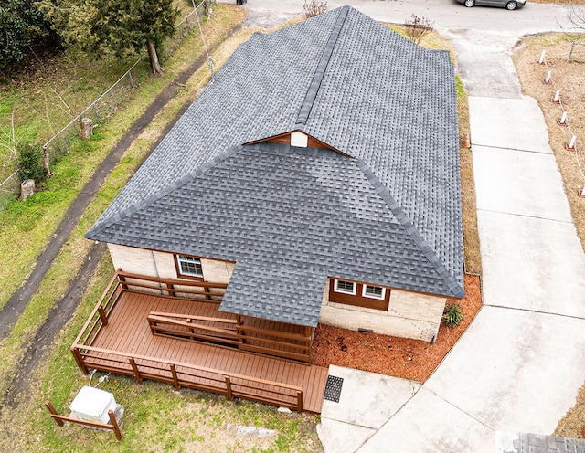 birds eye view of property