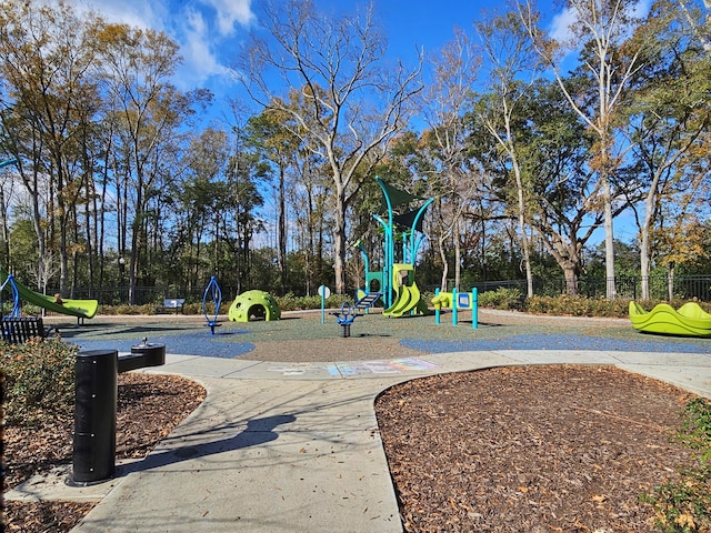 view of jungle gym